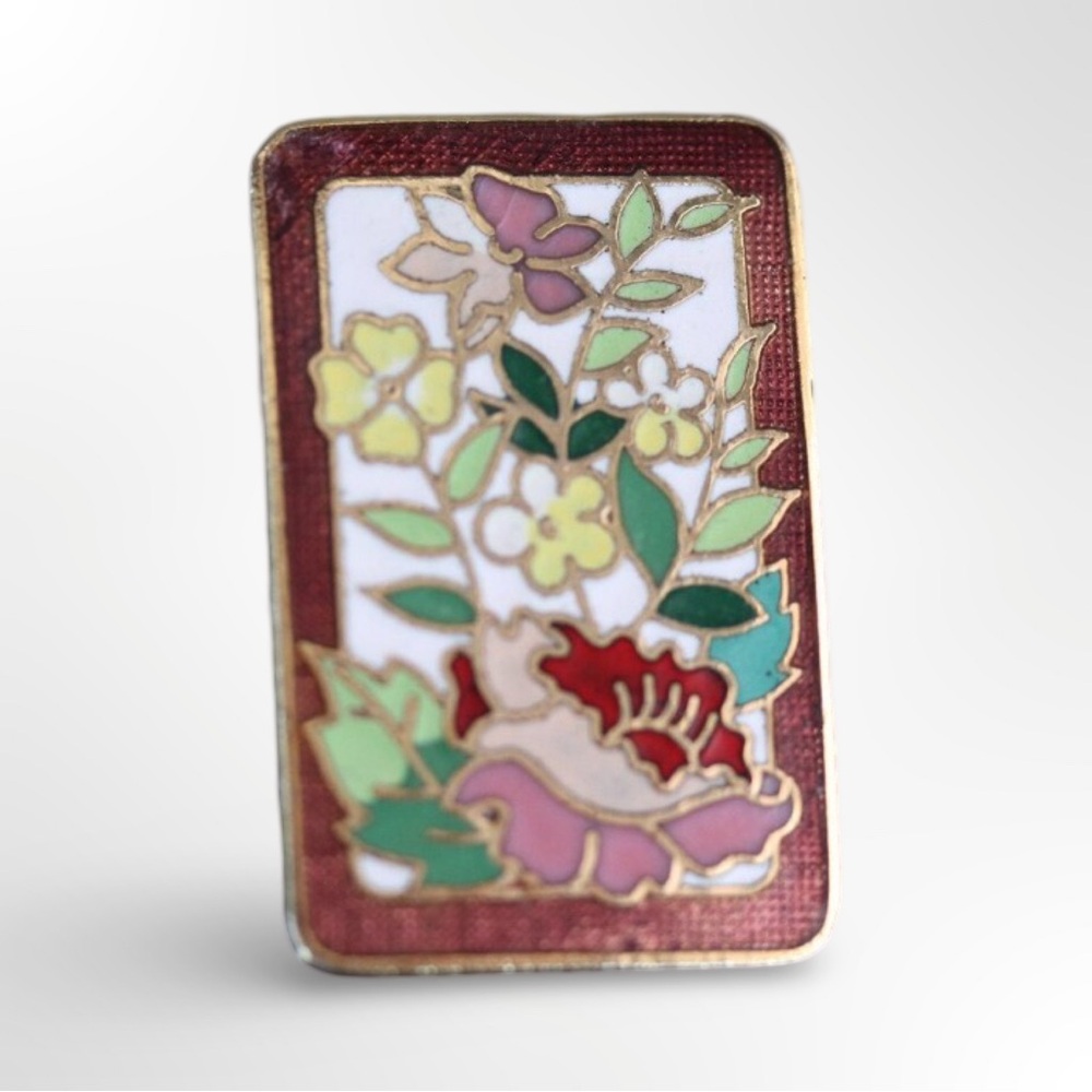 Free w/ $20 Purchase / Floral “Cloisonné” Enamel Pin